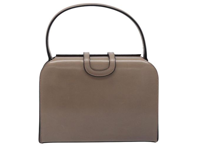 Céline Sac à main CELINE Cuir Beige Or Auth 204424 Doré - vue 2