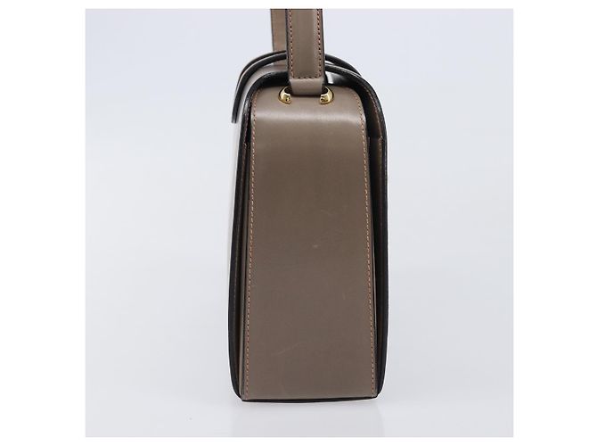 Céline Sac à main CELINE Cuir Beige Or Auth 204424 Doré - vue 4