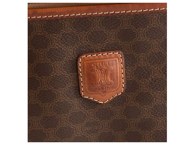 Céline CELINE - Pochette Celine en toile enduite macadam marron vintage Brown - view 5
