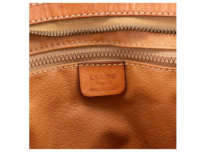 Céline CELINE - Pochette Celine en toile enduite macadam marron vintage Brown - view 8