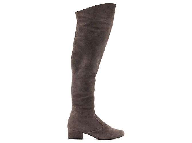 Autre Marque SAINT LAURENT - Botas altas Saint Laurent de ante gris (T36) - vista 2