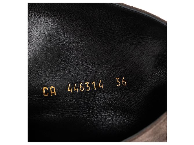 Autre Marque SAINT LAURENT - Botas altas Saint Laurent de ante gris (T36) - vista 6
