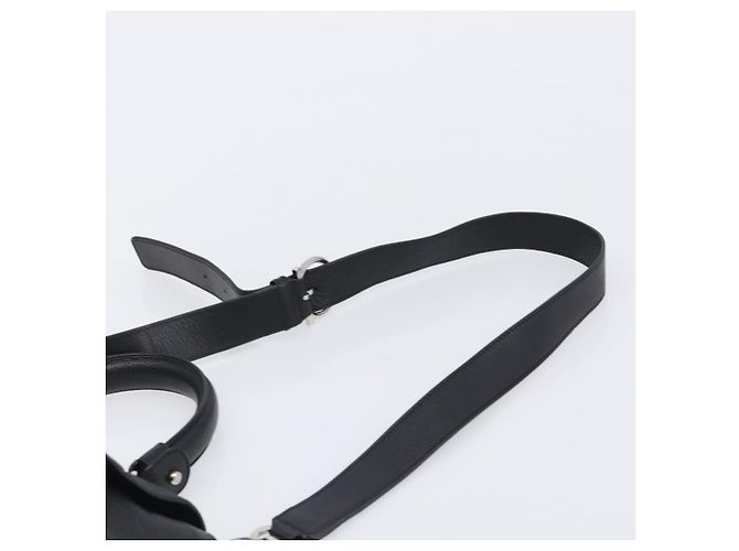 Borsa Salvatore Ferragamo Sofia Gancini in pelle 2way Nero Argento Auth 203870V - vista 15