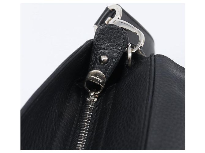 Borsa Salvatore Ferragamo Sofia Gancini in pelle 2way Nero Argento Auth 203870V - vista 25