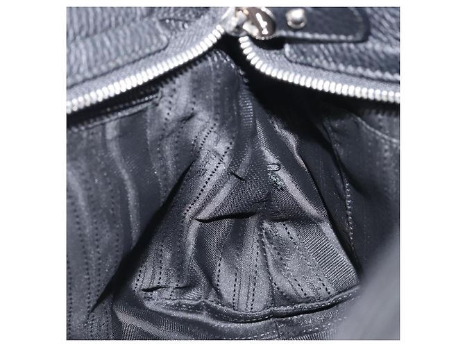Borsa Salvatore Ferragamo Sofia Gancini in pelle 2way Nero Argento Auth 203870V - vista 27