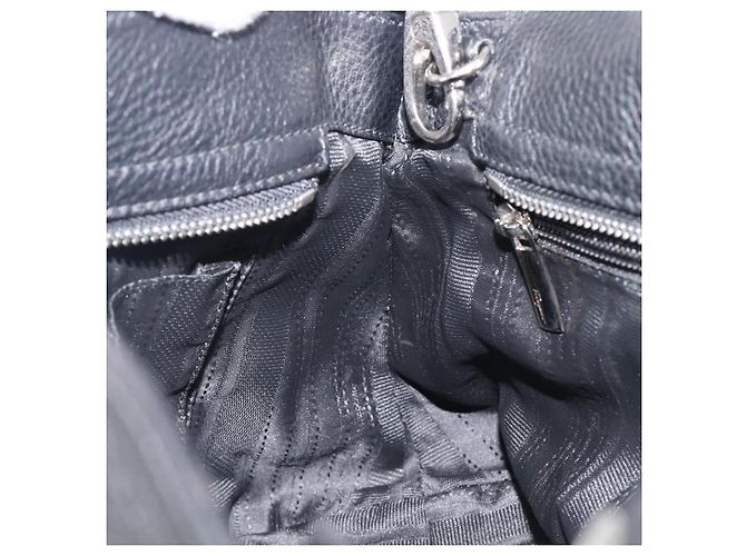 Borsa Salvatore Ferragamo Sofia Gancini in pelle 2way Nero Argento Auth 203870V - vista 29