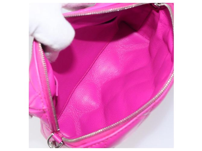 Borsa Camera BALENCIAGA Touch Puffy XS Pelle Viola Argento 616060 Auth BA15787V Porpora - vista 11