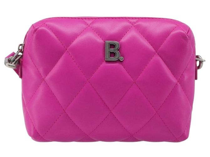 Borsa Camera BALENCIAGA Touch Puffy XS Pelle Viola Argento 616060 Auth BA15787V Porpora - vista 13