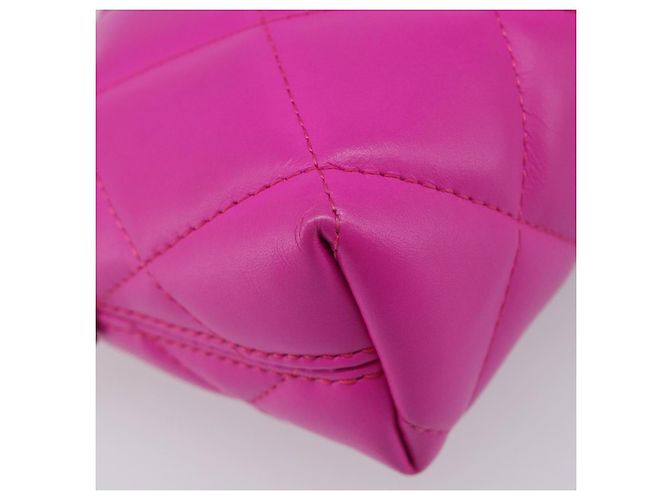 Borsa Camera BALENCIAGA Touch Puffy XS Pelle Viola Argento 616060 Auth BA15787V Porpora - vista 19