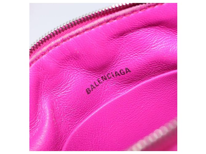 Borsa Camera BALENCIAGA Touch Puffy XS Pelle Viola Argento 616060 Auth BA15787V Porpora - vista 23