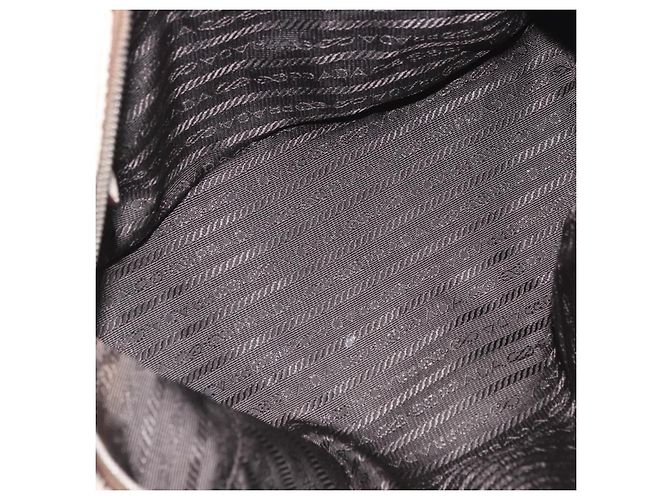 PRADA Handtasche aus Leder weiß silber Auth 204740A - Ansicht 11