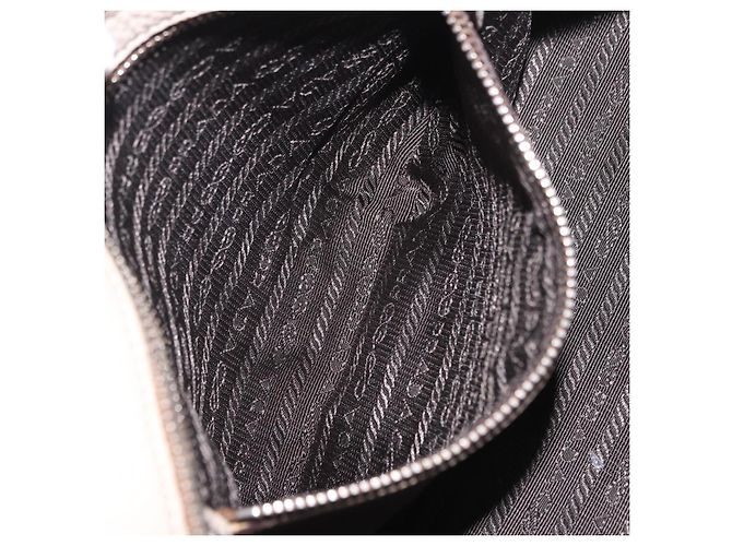 PRADA Handtasche aus Leder weiß silber Auth 204740A - Ansicht 28