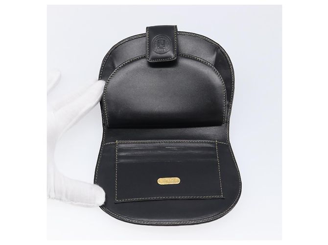 Pequin Portafoglio Compatto FENDI Pecan PVC Pelle Marrone Auth 204634V - vista 8