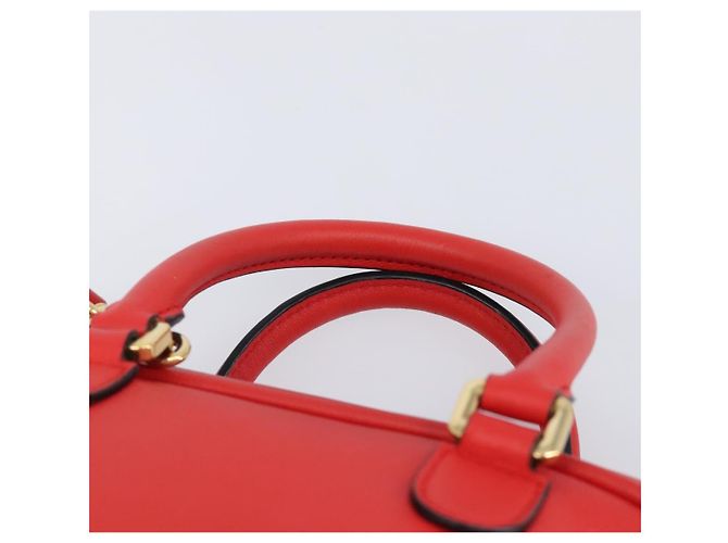 LOEWE Handtasche aus Leder 2way rot gold authentisch 203246M Golden - Ansicht 14