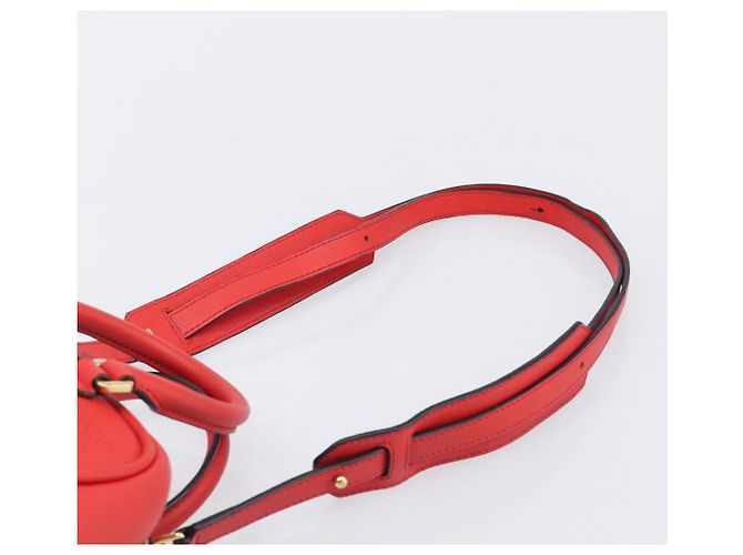 LOEWE Handtasche aus Leder 2way rot gold authentisch 203246M Golden - Ansicht 15