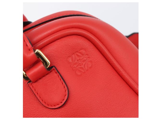 LOEWE Handtasche aus Leder 2way rot gold authentisch 203246M Golden - Ansicht 20