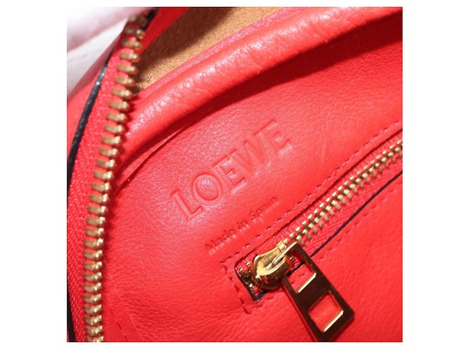 LOEWE Handtasche aus Leder 2way rot gold authentisch 203246M Golden - Ansicht 22