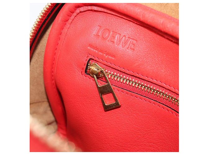 LOEWE Handtasche aus Leder 2way rot gold authentisch 203246M Golden - Ansicht 25