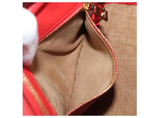 LOEWE Handtasche aus Leder 2way rot gold authentisch 203246M Golden - Ansicht 26