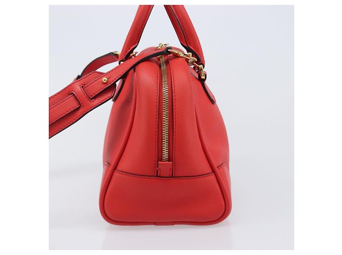 LOEWE Handtasche aus Leder 2way rot gold authentisch 203246M Golden - Ansicht 3