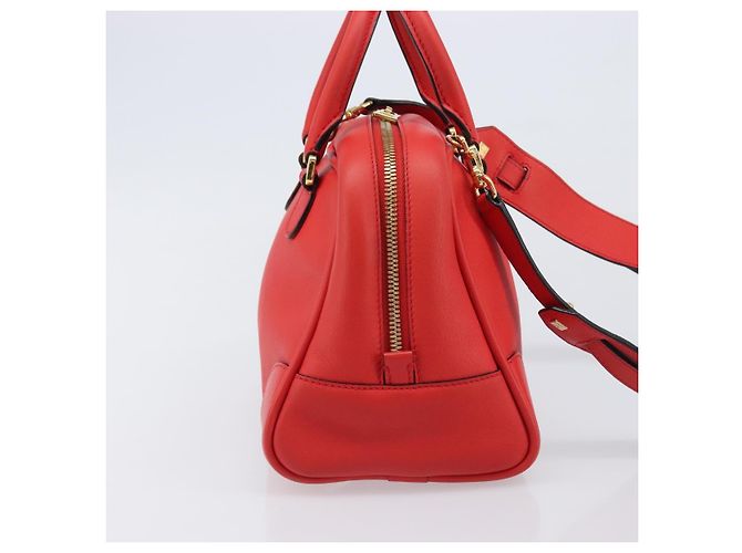 LOEWE Handtasche aus Leder 2way rot gold authentisch 203246M Golden - Ansicht 4