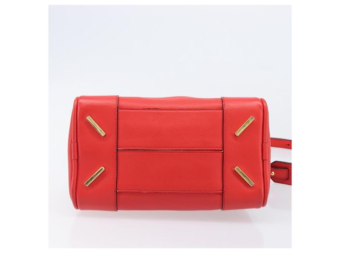 LOEWE Handtasche aus Leder 2way rot gold authentisch 203246M Golden - Ansicht 5