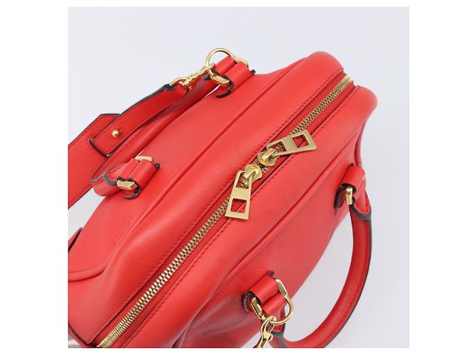 LOEWE Handtasche aus Leder 2way rot gold authentisch 203246M Golden - Ansicht 6