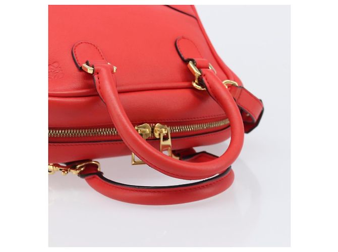 LOEWE Handtasche aus Leder 2way rot gold authentisch 203246M Golden - Ansicht 7