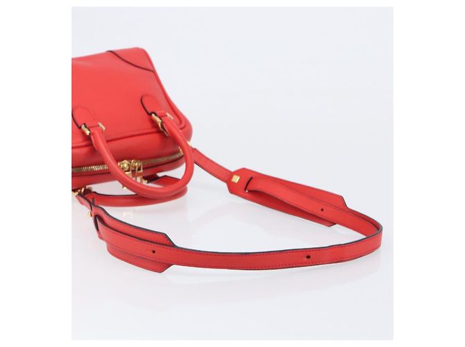 LOEWE Handtasche aus Leder 2way rot gold authentisch 203246M Golden - Ansicht 8