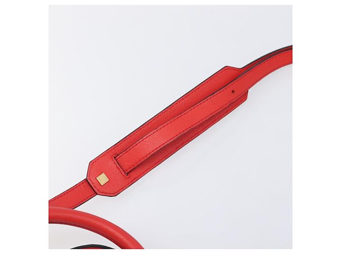 LOEWE Handtasche aus Leder 2way rot gold authentisch 203246M Golden - Ansicht 9