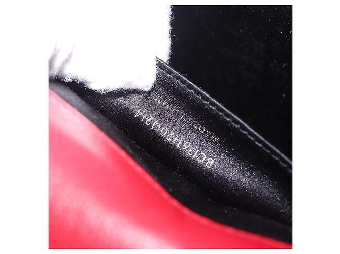 Autre Marque Borsa Pochette SAINT LAURENT Pelle Rossa Oro Auth 204133A Rosso D'oro - vista 12