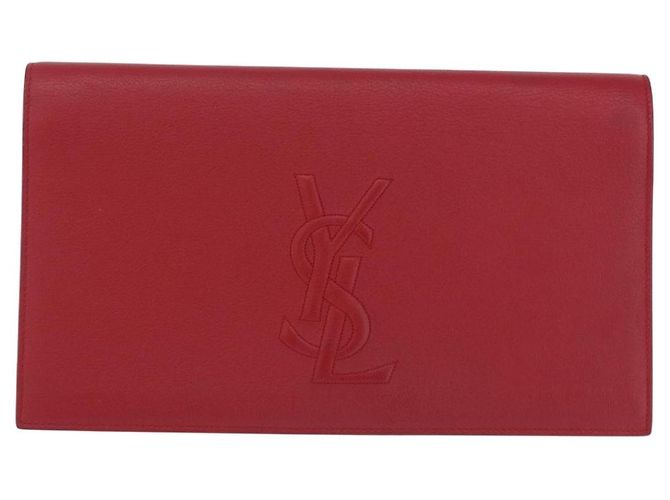 Autre Marque Borsa Pochette SAINT LAURENT Pelle Rossa Oro Auth 204133A Rosso D'oro - vista 13