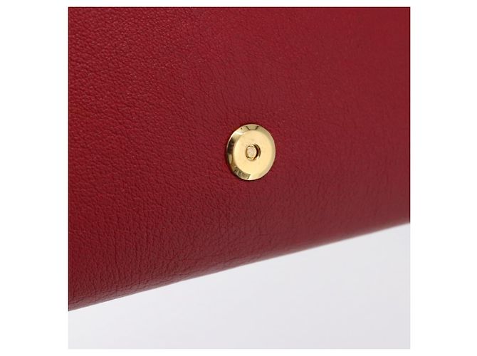 Autre Marque Borsa Pochette SAINT LAURENT Pelle Rossa Oro Auth 204133A Rosso D'oro - vista 18