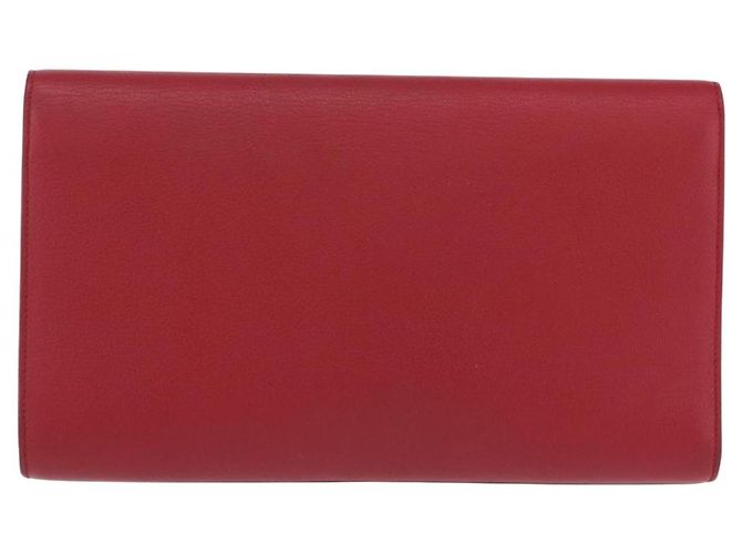Autre Marque Borsa Pochette SAINT LAURENT Pelle Rossa Oro Auth 204133A Rosso D'oro - vista 3