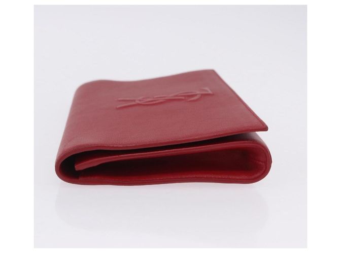 Autre Marque Borsa Pochette SAINT LAURENT Pelle Rossa Oro Auth 204133A Rosso D'oro - vista 5