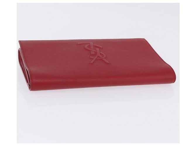 Autre Marque Borsa Pochette SAINT LAURENT Pelle Rossa Oro Auth 204133A Rosso D'oro - vista 6