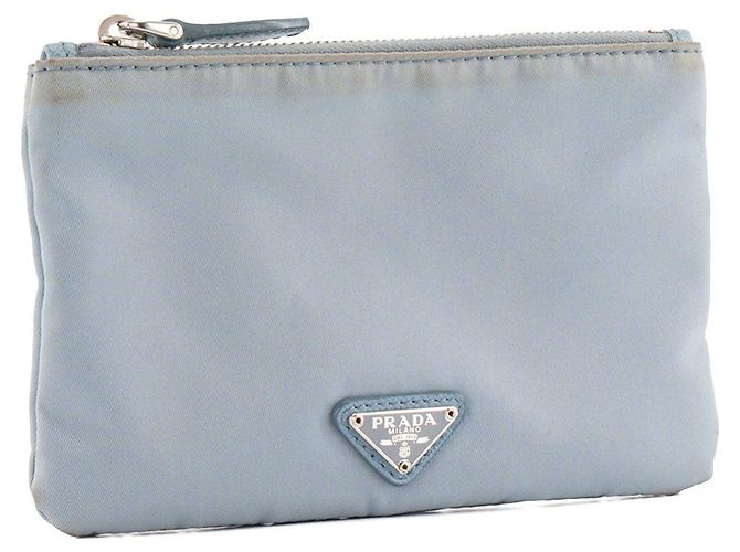 PRADA - Bolso de mano Prada en nailon azul - vista 2