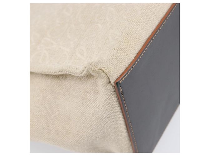Bolso Tote Cushion LOEWE Canvas Beige Auth 203445V - vista 18