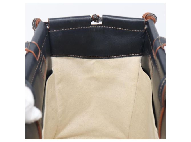 Bolso Tote Cushion LOEWE Canvas Beige Auth 203445V - vista 23