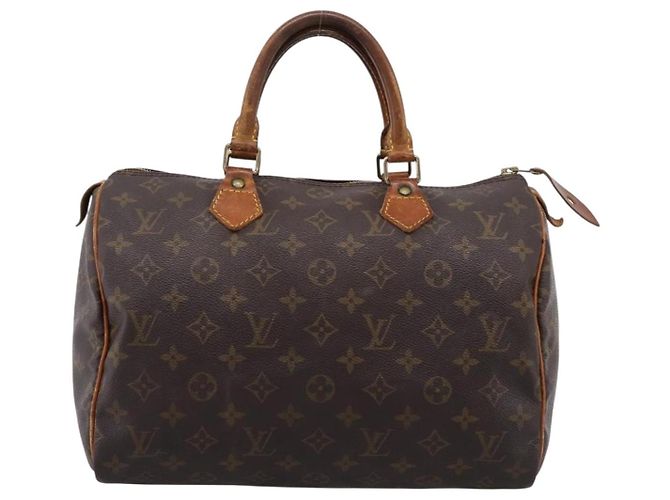 LOUIS VUITTON Monogram Speedy 30 Hand Bag M41526 LV Auth 205139 Monogramma - vista 13