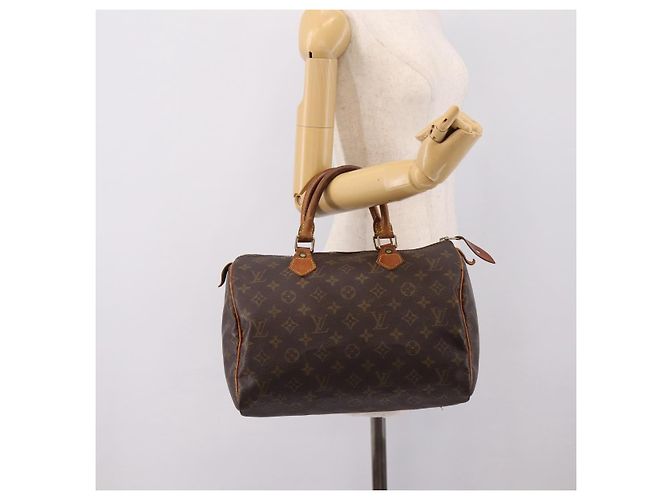 LOUIS VUITTON Monogram Speedy 30 Hand Bag M41526 LV Auth 205139 Monogramma - vista 22