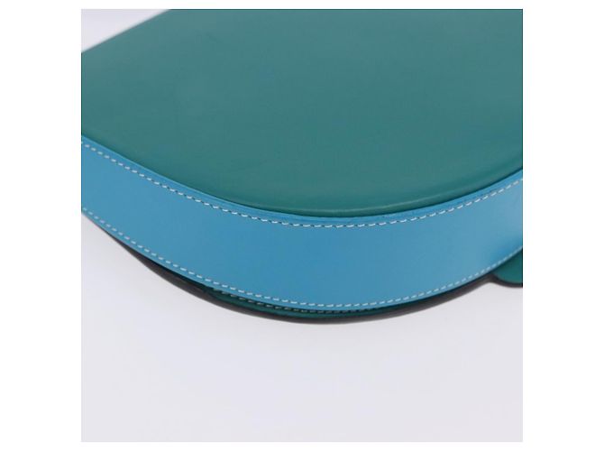 Borsa a tracolla LOEWE Heel Pouch in pelle Verde Smeraldo Auth ka6187V - vista 15
