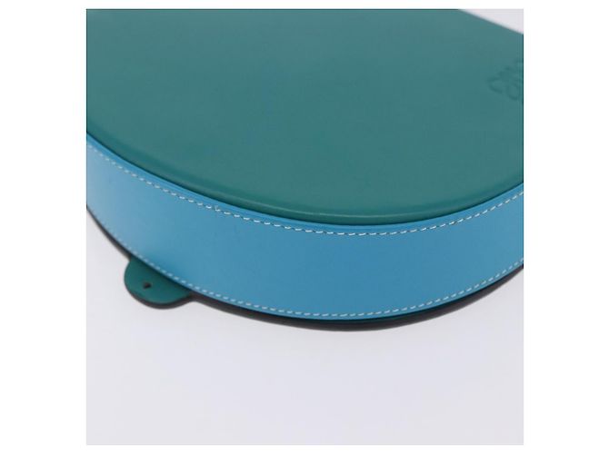 Borsa a tracolla LOEWE Heel Pouch in pelle Verde Smeraldo Auth ka6187V - vista 16