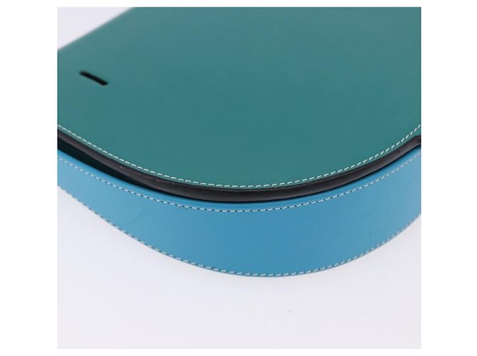 Borsa a tracolla LOEWE Heel Pouch in pelle Verde Smeraldo Auth ka6187V - vista 17