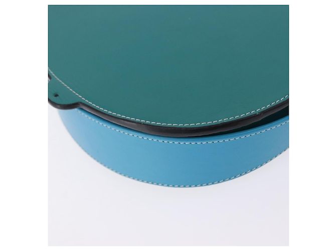 Borsa a tracolla LOEWE Heel Pouch in pelle Verde Smeraldo Auth ka6187V - vista 18