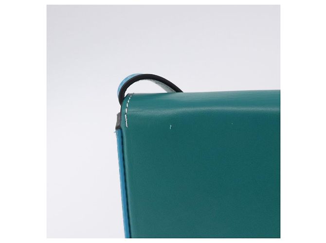 Borsa a tracolla LOEWE Heel Pouch in pelle Verde Smeraldo Auth ka6187V - vista 2