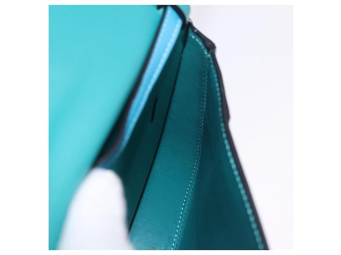 Borsa a tracolla LOEWE Heel Pouch in pelle Verde Smeraldo Auth ka6187V - vista 22