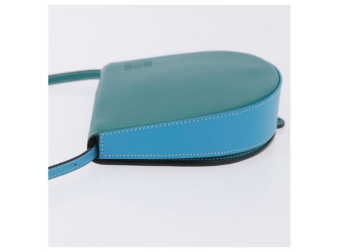 Borsa a tracolla LOEWE Heel Pouch in pelle Verde Smeraldo Auth ka6187V - vista 5