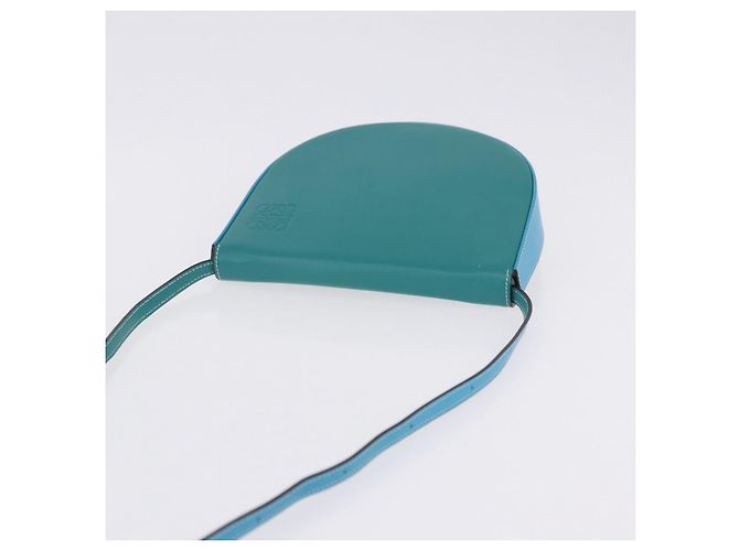 Borsa a tracolla LOEWE Heel Pouch in pelle Verde Smeraldo Auth ka6187V - vista 7