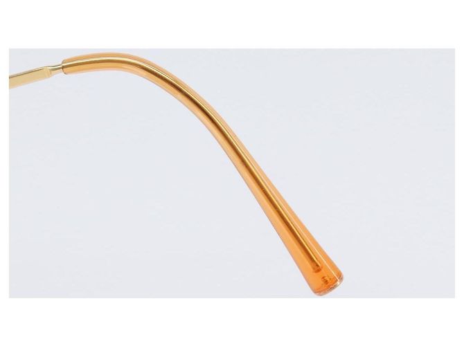 Gafas de sol CHANEL Metal Orange Gold CC Auth yk20917M Dorado Naranja - vista 14